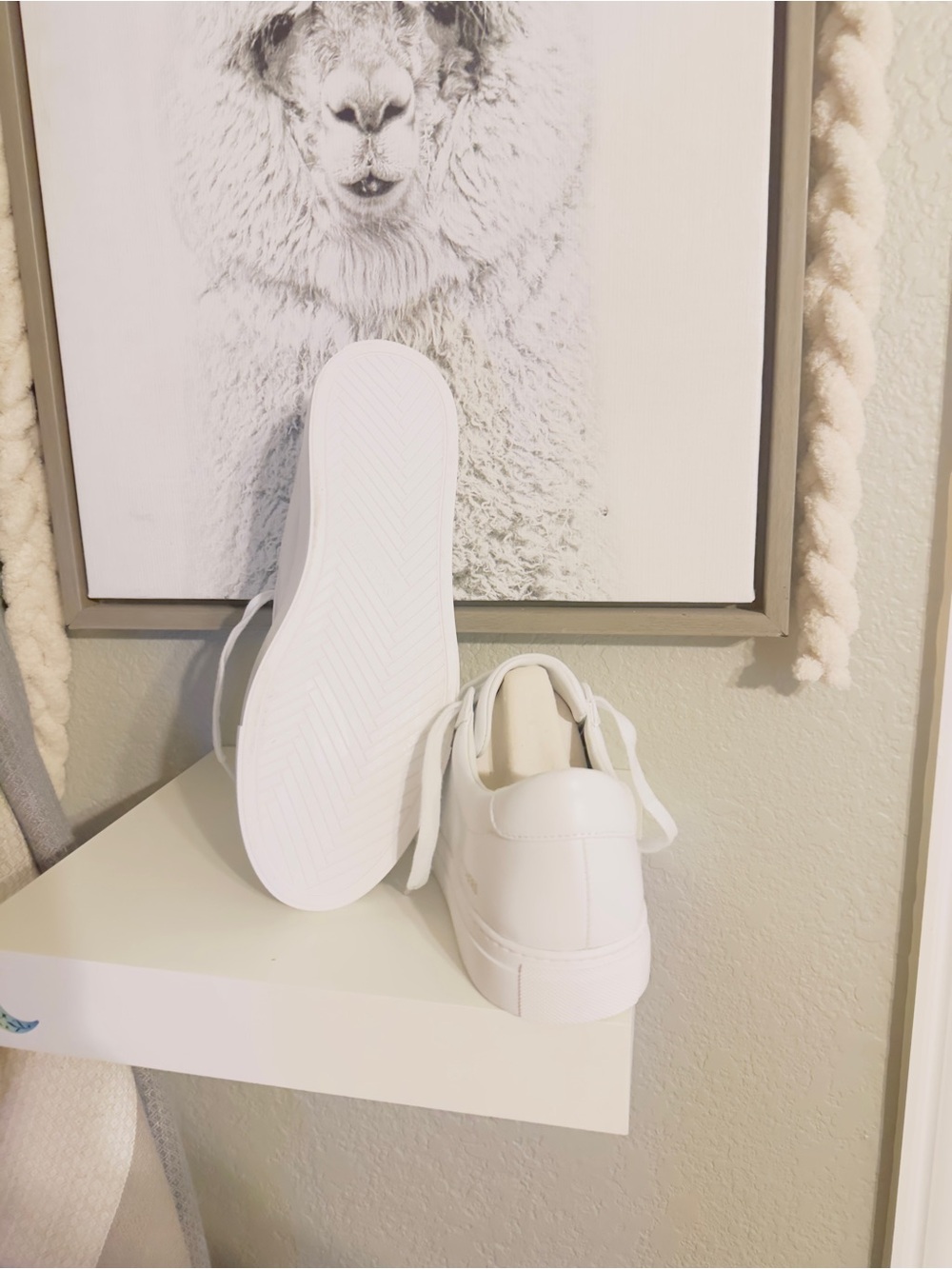 Skechers Women’s White Low-Top Lace-Up Sneakers - Picture 3 of 4